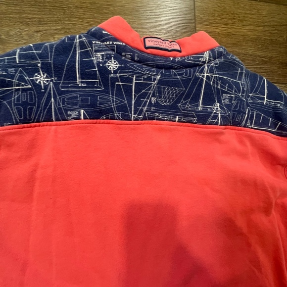 Vineyard Vines Men's Shep & Ian Sailing Map Salmon Shep Shirt Sz L Preppy - Picture 12 of 15